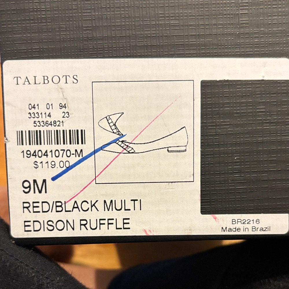 Talbots Houndstooth Patterned Flats - Picture 3 of 3